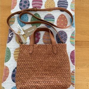 Madwell Tan Woven Tote Bag